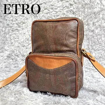 ETRO 숄더백 페이즐리 무늬 가죽 사선 크로스바디