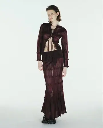 SHEER FLOW 2WAY SKIRT / OPEN SESAME CLUB