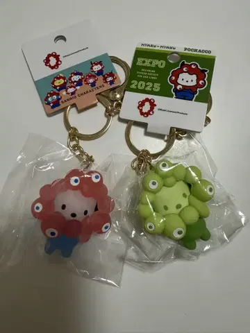 포차코 미야쿠미야쿠  키링 클리어 최애 컬러