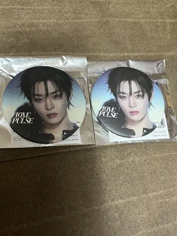 treasure 지훈 love pulse 캔뱃지 2개 SET