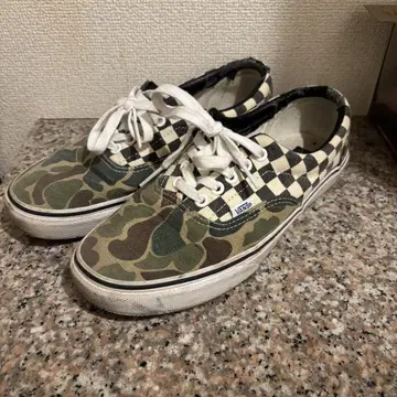 [레어] Vans Era 스니커즈 카모플라주/체크 27cm