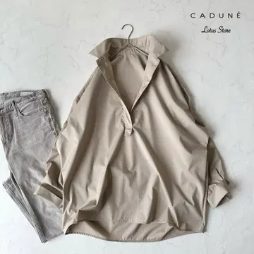 새상품급 CADUNE 카듀네 오버 사이즈 셔츠 베이지 가을 컬러