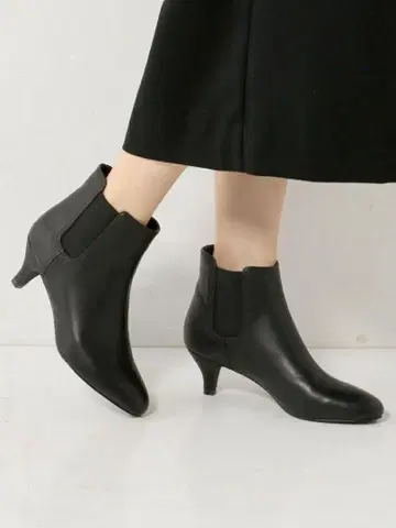 [ Odette e Odile ] 사이드 고어 숏부츠 부티 블랙