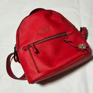 guess(게스) 빨간색 레드 백팩 화려한 인조 가죽 멋진