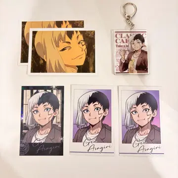 Dr.STONE amocafe 아사기리 겐 세트