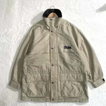 레어 3L 퍼스트 다운 나일론 자켓 베이지 90s 안감 플리스