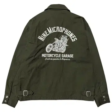 Ninemicrophones 자수 스윙탑 자켓 카키 M