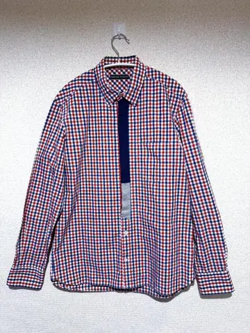 TSUMORI CHISATO 남성용 긴팔 체크 셔츠 M 사이즈