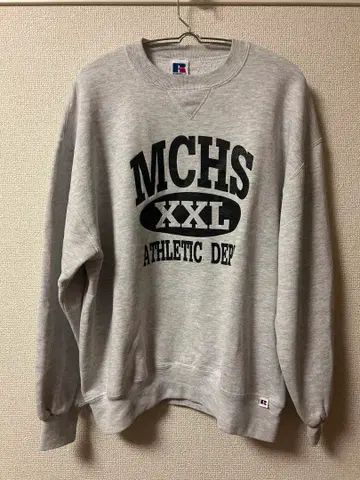 90s USA제 러셀 맨투맨 삼단 vintage 염색 그레이