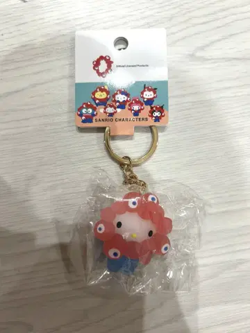 산리오 미야쿠미야쿠 따라하기 헬로키티 클리어 키링 새상품