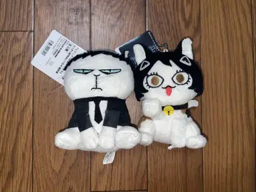 출입금지 두더지  동물 봉제 인형 고양이 부가 2종 세트