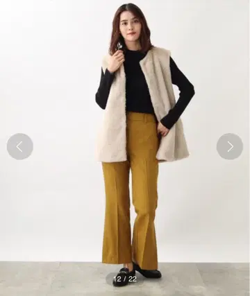 grove 이번 시즌 인조 모피 베스트 새상품급