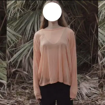 Baserange-loose long sleeve tee 실크 혼방