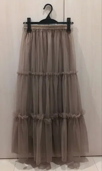 BEAMS HEART 튤 티어드 프릴 스커트 택 포함 새상품