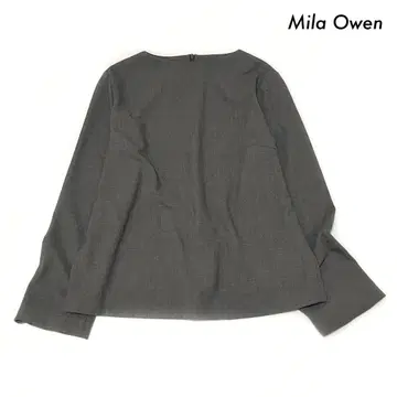 Mila Owen 미라 오웬 풀오버 긴팔 뒷지퍼 그레이
