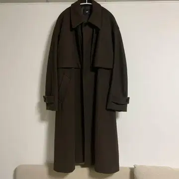 HARE 다크 브라운 스텐카라 코트