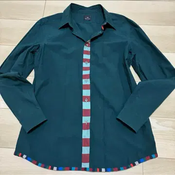 레어 PS Paul Smith 긴팔 셔츠 인기 L 남성용 그린