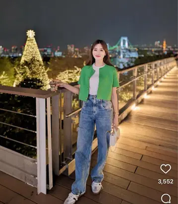 TARA JARMON 그린 숏 가디건