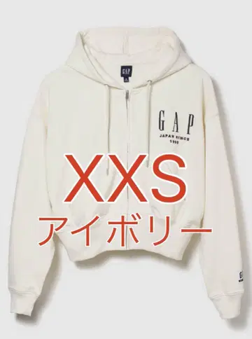 30th 기념일 헤비웨이트 GAP 로고 후드티 아이보리 XXS