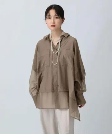 [ 미개봉 새상품 ] 절개 판초 셔츠 LEPSIM