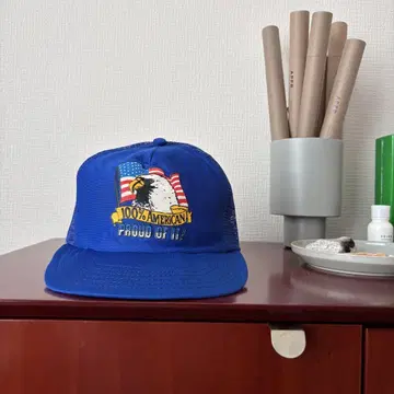 90s USA제 미국 국기 트래커 캡 BR24