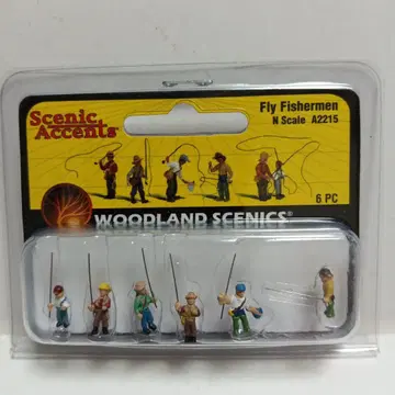 Woodland Scenics Fly Fishermen N 스케일 6체