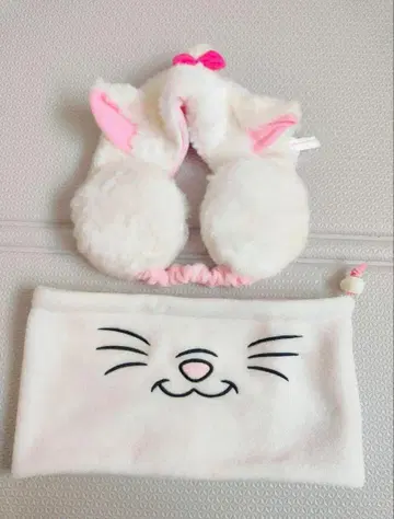 디즈니 마리 귀마개 헤어밴드 & 넥워머