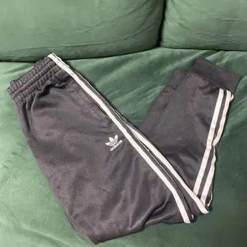 adidas 블랙 조거 팬츠 스트라이프 남성/여성