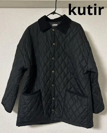 kutir 블랙 퀼팅 자켓