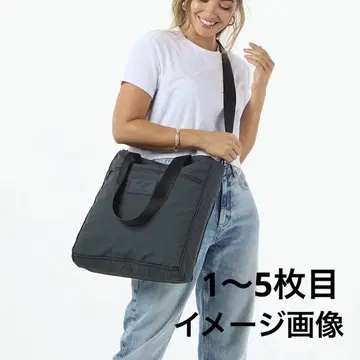 알로하 컬렉션 데일리 토트 2way 숄더 흑백 블랙