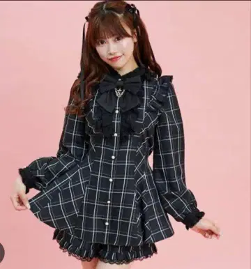 시크릿 허니 액세서리 리본 레이스 프릴 셋업