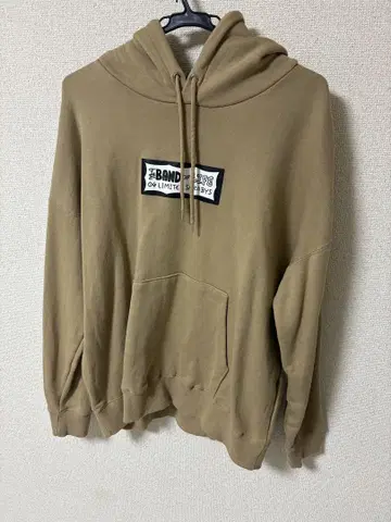 04 Limited Sazabys 베이지 후드 부착 후드티