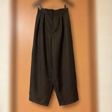 antiqua pattern torso 밑단 턱 팬츠 M 브라운