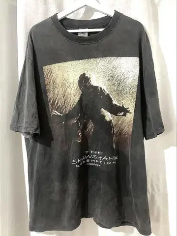 쇼생크 탈출 영화 티셔츠 XL 블랙 페이드