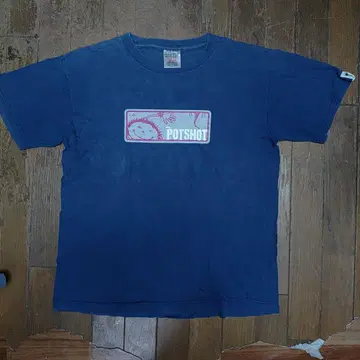 포트샷 POTSHOT 빈티지 90s 밴드 T셔츠 M 네이비 ONEITA