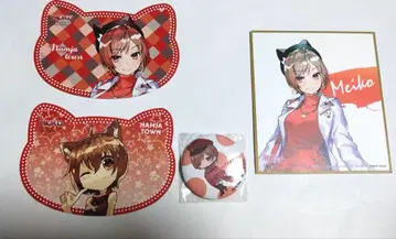 MEIKO 스티커 & 캔뱃지 & 색지 4종 세트