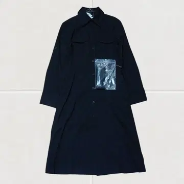 E238@ Theory luxe 린넨 셔츠 원피스 블랙