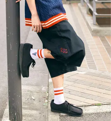 [ SPOC STORE ] 컬러링 페인터 하프 팬츠