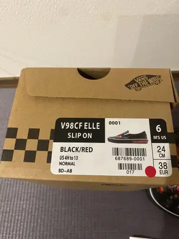 Vans V98CF ELLEGARDEN 블랙/레드 6