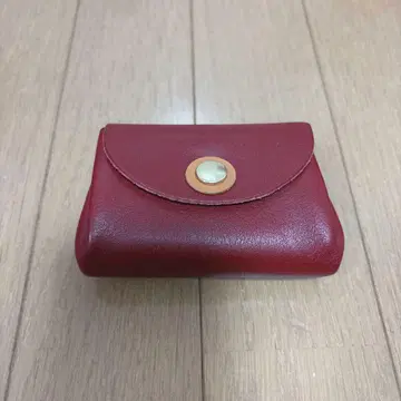 포르코 로쏘 빨간색 가죽 코인 케이스