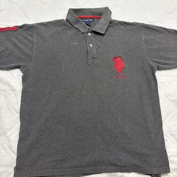 U.S. POLO ASSN. 그레이 피케 셔츠 L
