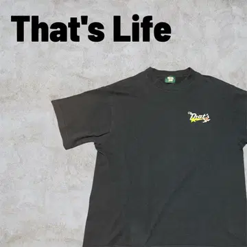 That's Life 블랙 티셔츠