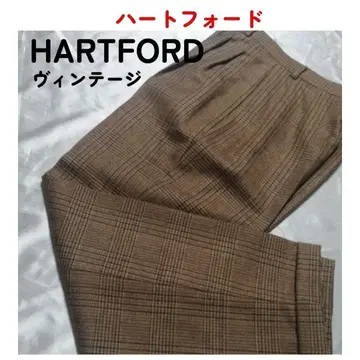 HARTFORD 하트포드 울 슬랙스 밑단 W 센터 프레스