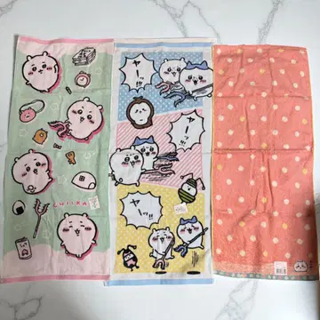 [새상품] 치이카와 페이스 타월 3장 세트!