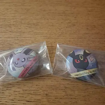 포켓몬 with you 캔뱃지 에브이 블래키