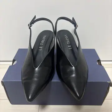 LE TALON 블랙 슬링백 펌프스 23cm