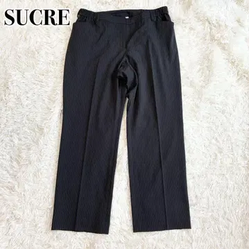 SUCRE 슬랙스 스트라이프 3L 빅 사이즈 오피스 캐주얼