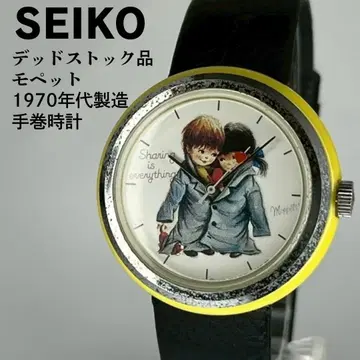 미사용품 SEIKO 세이코 모페트 수동 와인딩 시계 가동품 70s