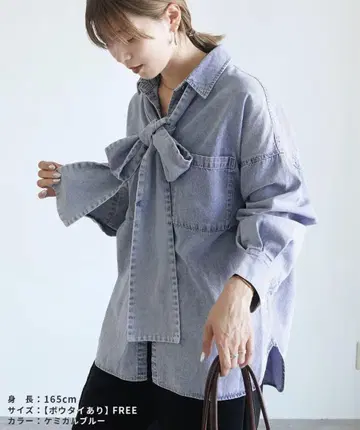 오버 사이즈 데님 셔츠