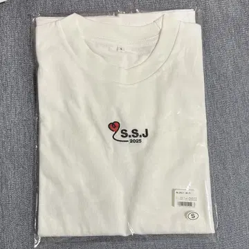 시손 준 SSJ 2025 티셔츠 화이트 S 사이즈
